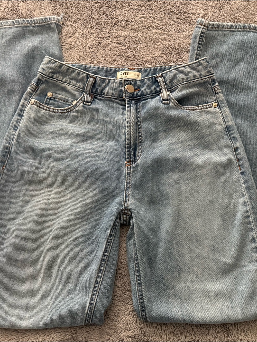 👖 Women’s Oat New York Jeans  – Light Wash Straight Leg